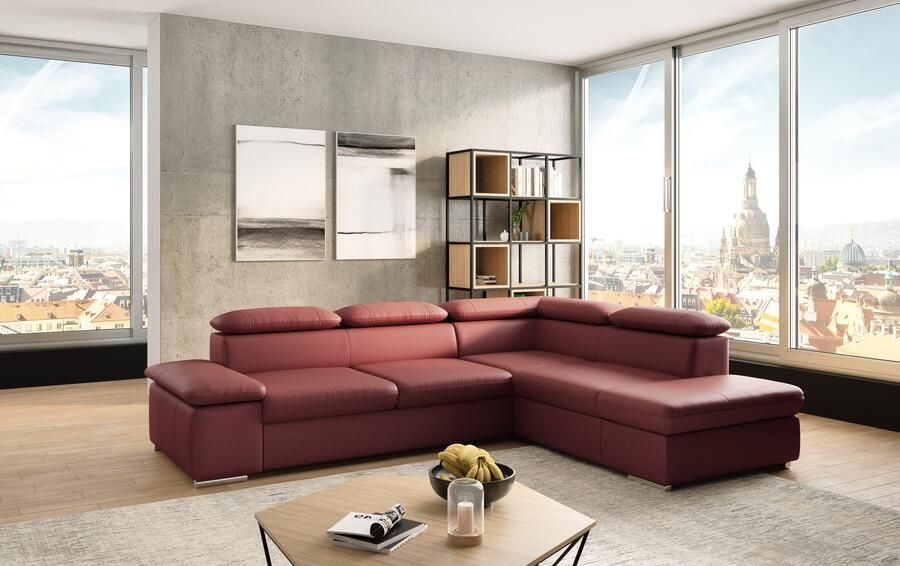 Sit&more Hoekbank Valentine L-vorm bank met verstelbare arm- en hoofdsteun - Foto 3