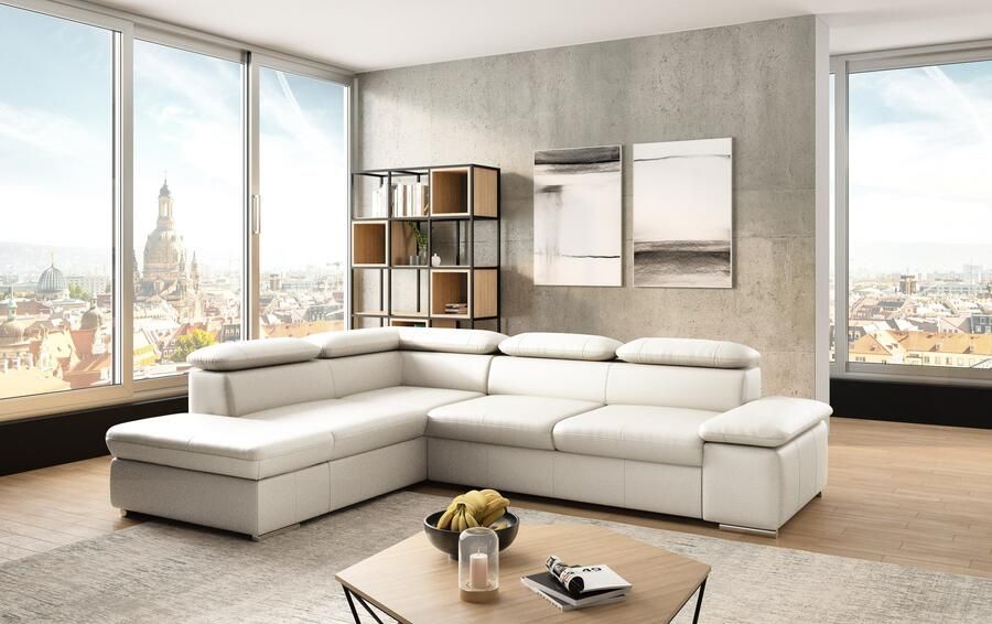 Sit&more Hoekbank Valentine L-vorm bank met verstelbare arm- en hoofdsteun - Foto 3