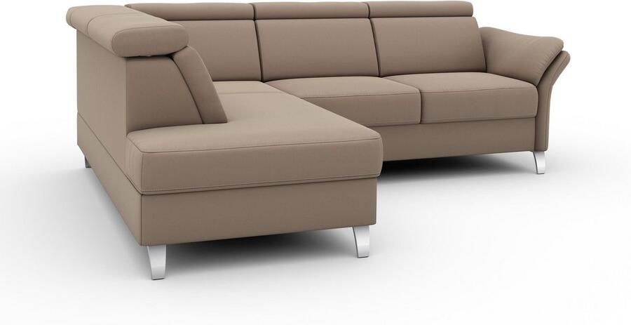 Sit&more Hoekbank Vincenzo L-vorm met verstelbare hoofdsteun naar keuze met slaapfunctie bedkist - Foto 6