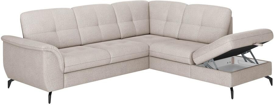 Sit&more Hoekbank Zora L-vorm naar keuze met slaapfunctie en bedkist - Foto 8