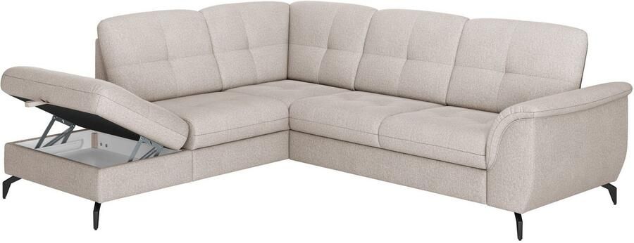 Sit&more Hoekbank Zora L-vorm naar keuze met slaapfunctie en bedkist - Foto 8