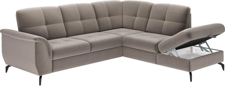 Sit&more Hoekbank Zora L-vorm naar keuze met slaapfunctie en bedkist - Foto 8