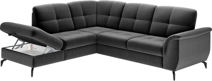 Sit&more Hoekbank Zora L-vorm naar keuze met slaapfunctie en bedkist - Foto 8