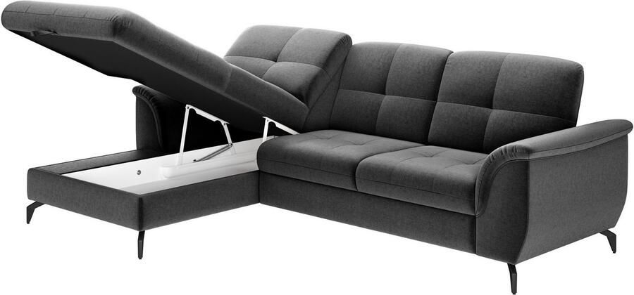 Sit&more Hoekbank Zora L-vorm naar keuze met slaapfunctie en bedkist - Foto 5