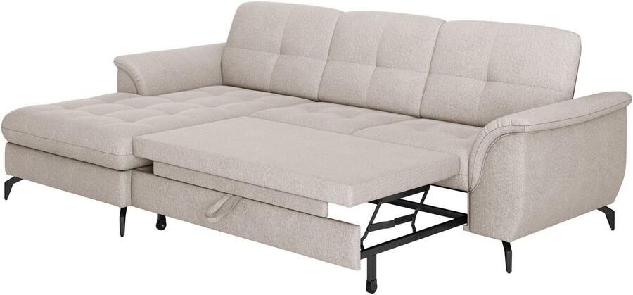 Sit&more Hoekbank Zora L-vorm naar keuze met slaapfunctie en bedkist - Foto 6