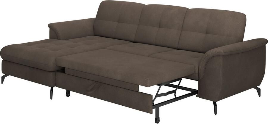 Sit&more Hoekbank Zora L-vorm naar keuze met slaapfunctie en bedkist - Foto 6