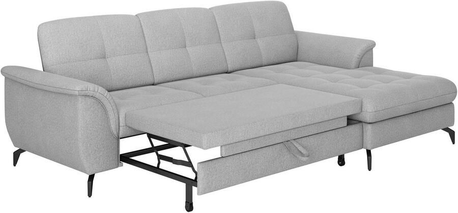 Sit&more Hoekbank Zora L-vorm naar keuze met slaapfunctie en bedkist - Foto 6