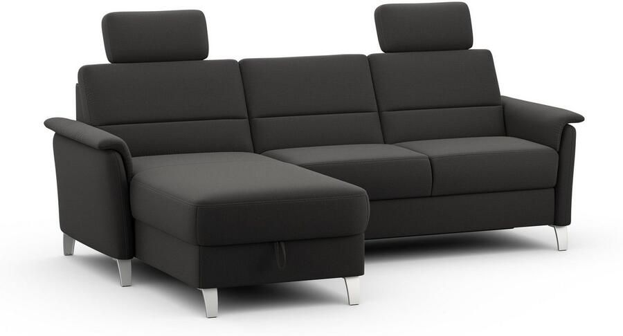 Sit&more Hoekbank Palmera L-vorm B: 244 cm optioneel bedfunctie & bedlade veerkern - Foto 5