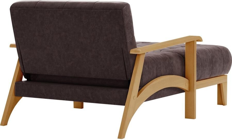 Sit&more Récamier Billund Armleuningen van eikenkleurig beukenhout verschillende bekledingen en kleuren - Foto 6