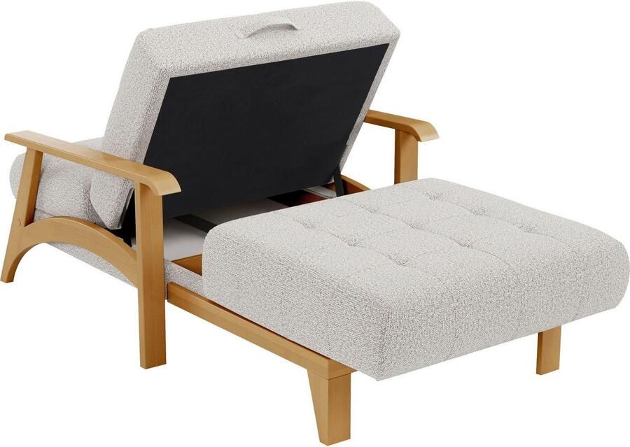 Sit&more Récamier Billund Armleuningen van eikenkleurig beukenhout verschillende bekledingen en kleuren - Foto 4