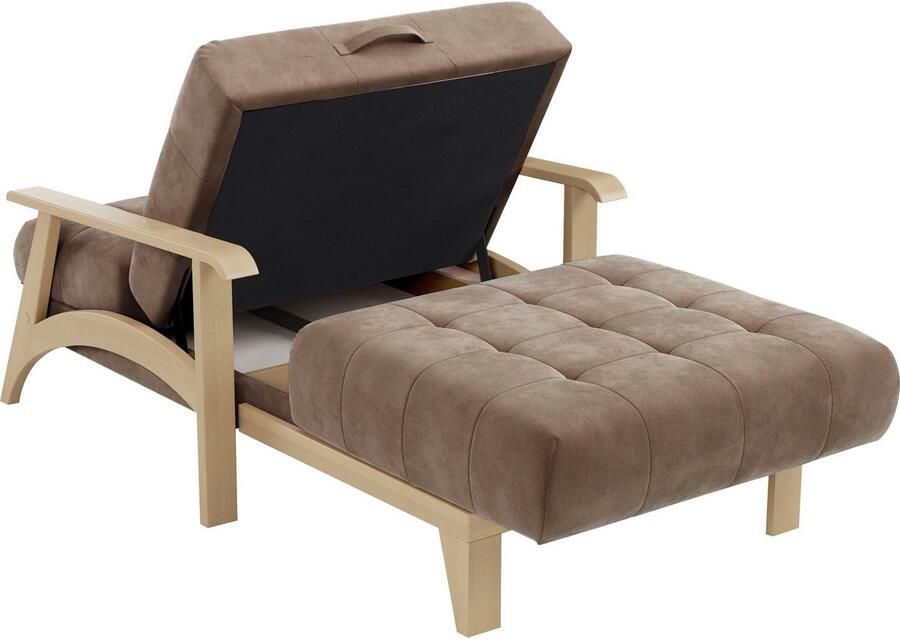 Sit&more Récamier Billund Armleuningen van natuurlijk beukenhout verschillende bekledingen en kleuren - Foto 4