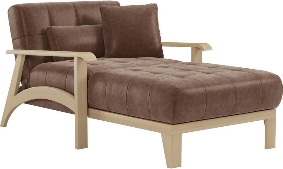Sit&more Récamier Billund Armleuningen van natuurlijk beukenhout verschillende bekledingen en kleuren - Foto 6