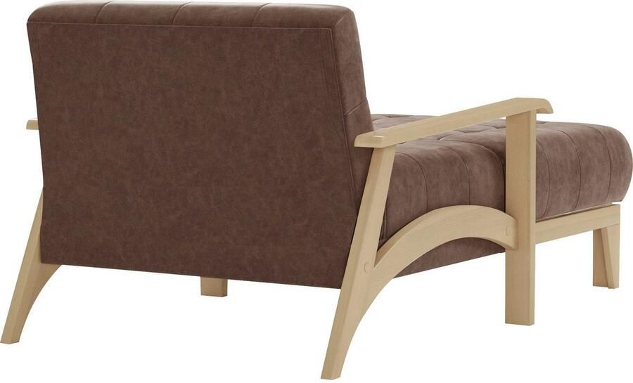 Sit&more Récamier Billund Armleuningen van natuurlijk beukenhout verschillende bekledingen en kleuren - Foto 4