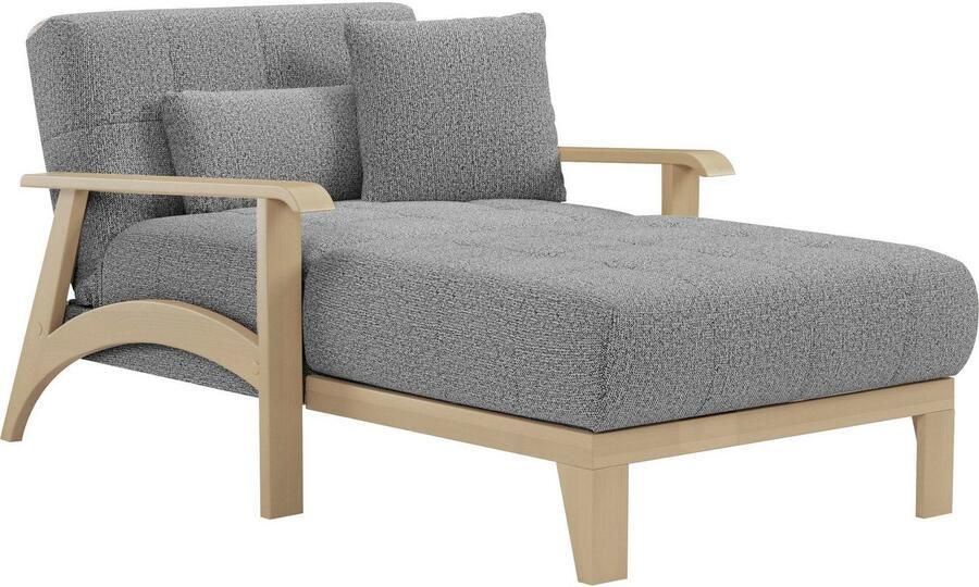 Sit&more Récamier Billund Armleuningen van natuurlijk beukenhout verschillende bekledingen en kleuren - Foto 6
