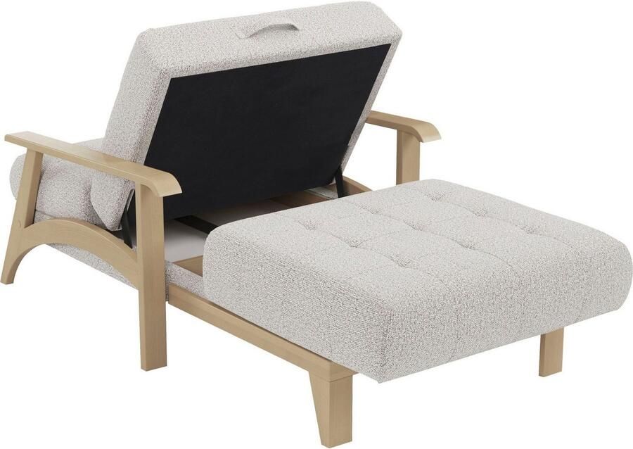 Sit&more Récamier Billund Armleuningen van natuurlijk beukenhout verschillende bekledingen en kleuren - Foto 4
