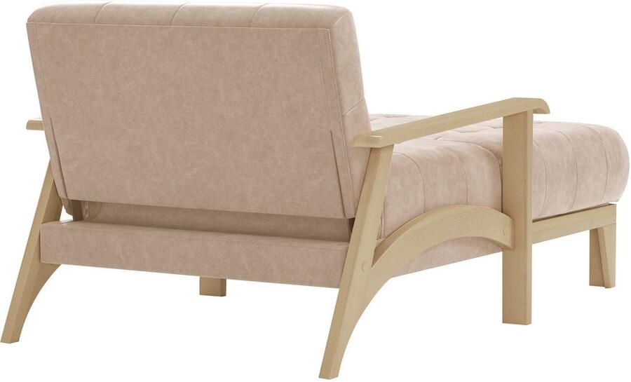 Sit&more Récamier Billund Armleuningen van natuurlijk beukenhout verschillende bekledingen en kleuren - Foto 6