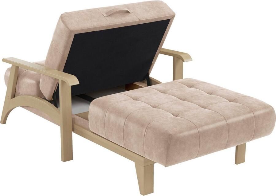 Sit&more Récamier Billund Armleuningen van natuurlijk beukenhout verschillende bekledingen en kleuren - Foto 4