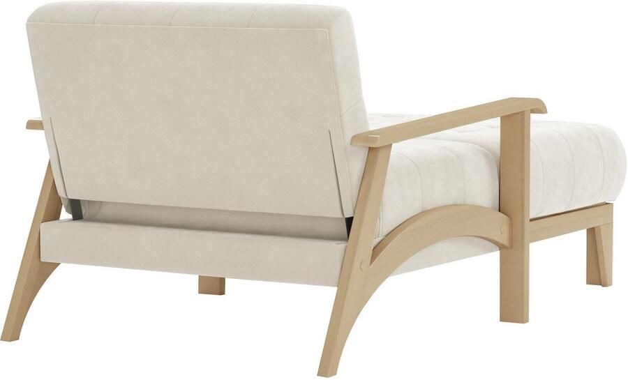 Sit&more Récamier Billund Armleuningen van natuurlijk beukenhout verschillende bekledingen en kleuren - Foto 6