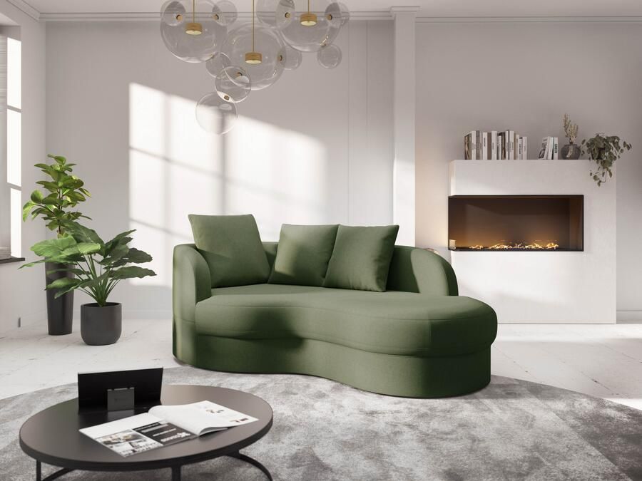 Sit&more Récamier Samba moderne organische vorm inclusief 3 losse rugkussens - Foto 4