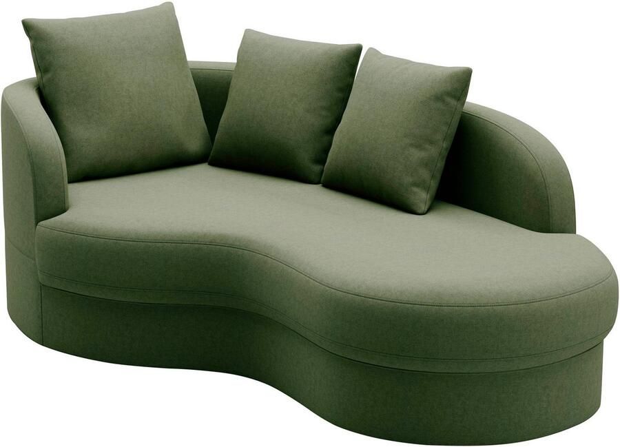 Sit&more Récamier Samba moderne organische vorm inclusief 3 losse rugkussens