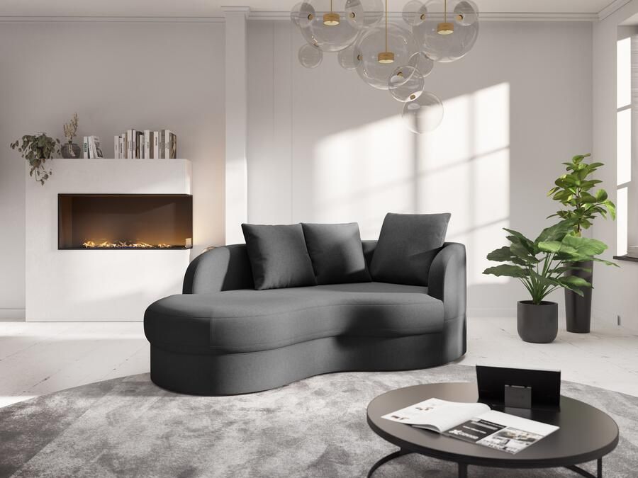 Sit&more Récamier Samba moderne organische vorm inclusief 3 losse rugkussens - Foto 4