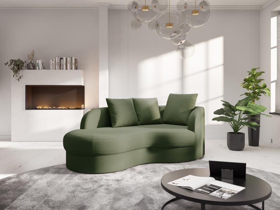 Sit&more Récamier Samba moderne organische vorm inclusief 3 losse rugkussens - Foto 4