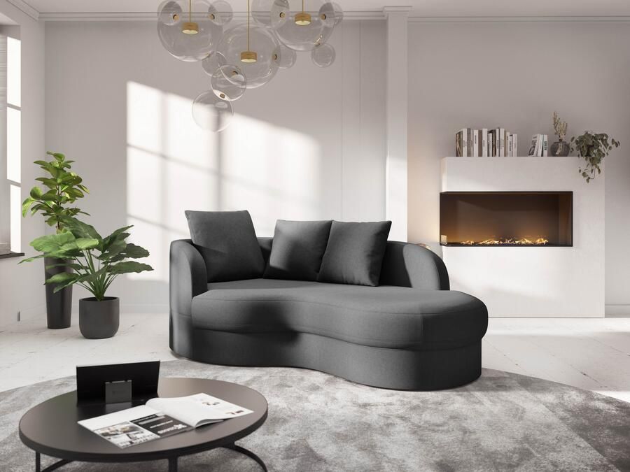 Sit&more Récamier Samba moderne organische vorm inclusief 3 losse rugkussens - Foto 4