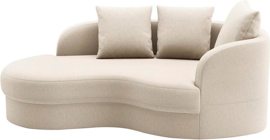 Sit&more Récamier Samba moderne organische vorm inclusief 3 losse rugkussens - Foto 3