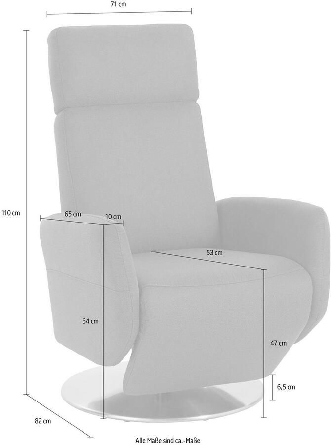 Sit&more Relaxfauteuil Cobra handmatige relaxfunctie - Foto 6