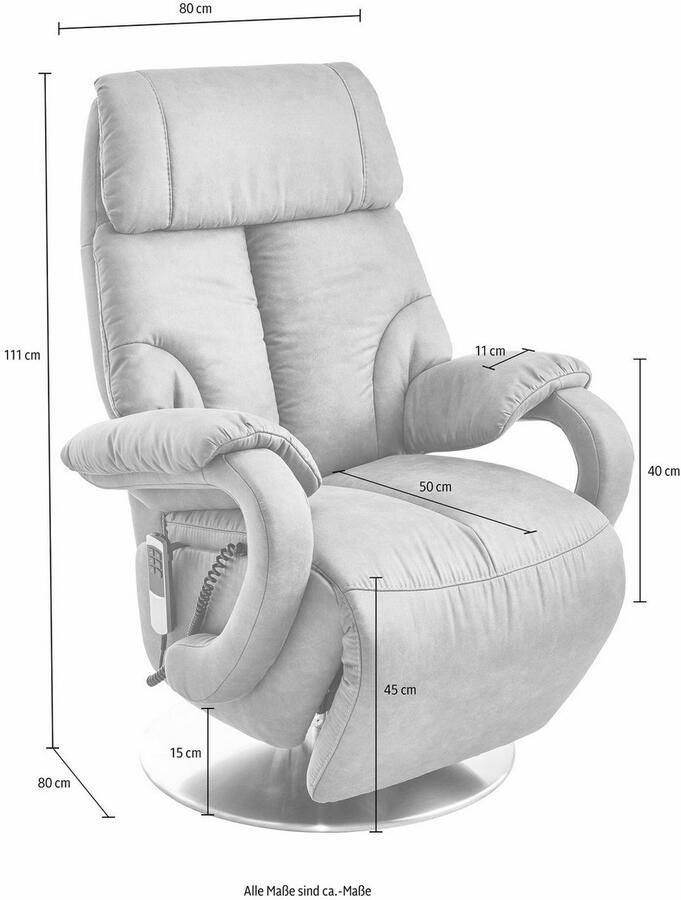 Sit&more Relaxfauteuil Invito in mt. s naar keuze met motor en opstahulp (set) - Foto 5