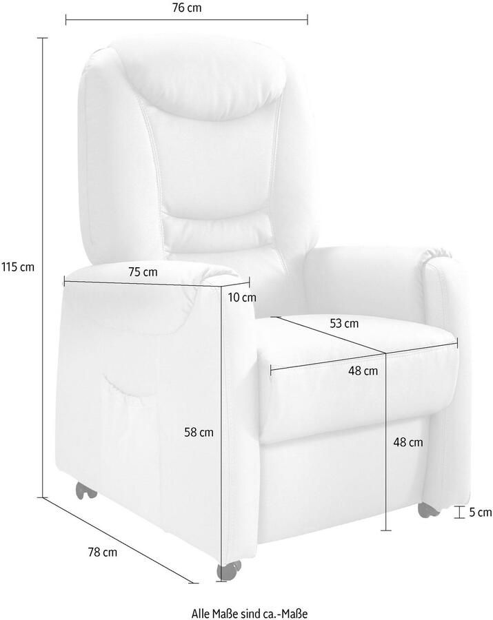 Sit&more Relaxfauteuil Morten in maat m naar keuze met motor en opstahulp (set) - Foto 4