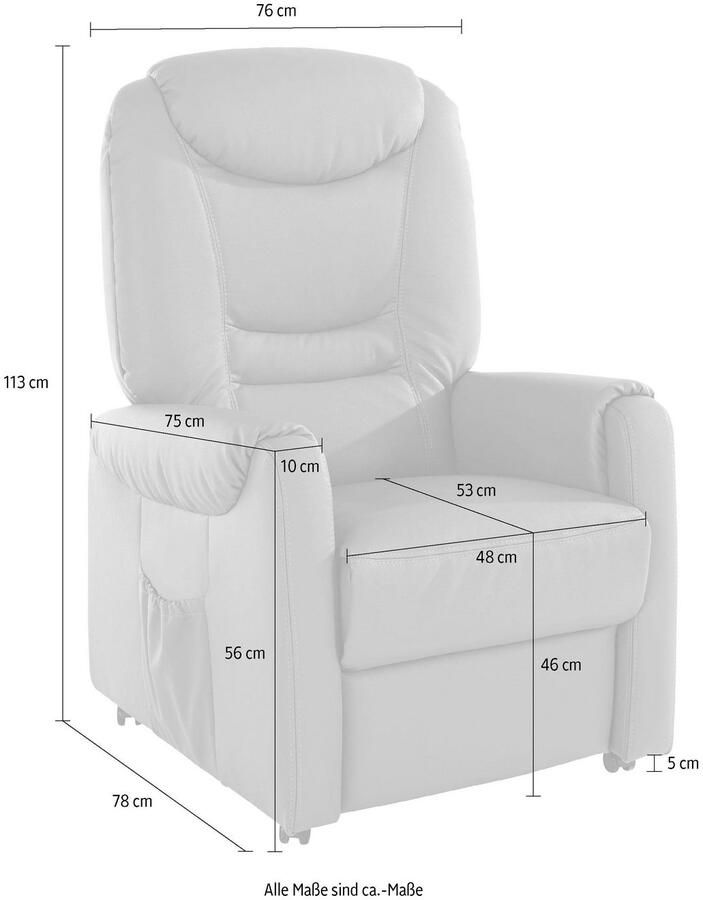 Sit&more Relaxfauteuil Morten in maat m naar keuze met motor en opstahulp (set) - Foto 5