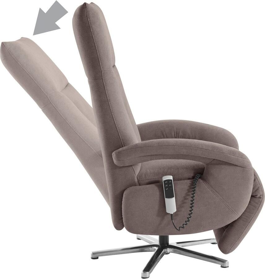 Sit&more Relaxfauteuil Tycoon met verstelbare hoofdsteun en 360° draaifunctie keuze tussen handmatige of elektrische functie ook met accu (draadloos) - Foto 2
