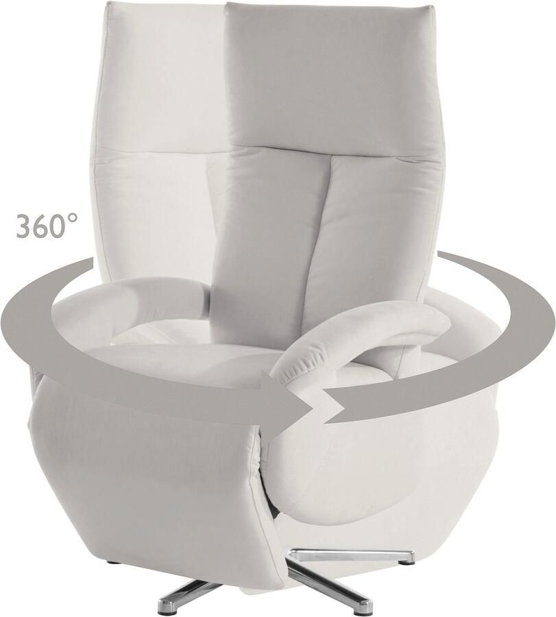 Sit&more Relaxfauteuil Tycoon met verstelbare hoofdsteun en 360° draaifunctie keuze tussen handmatige of elektrische functie ook met accu (draadloos) - Foto 2