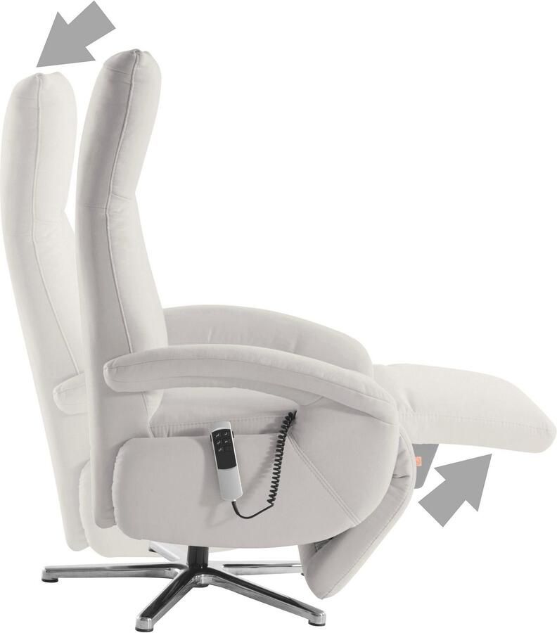 Sit&more Relaxfauteuil Tycoon met verstelbare hoofdsteun en 360° draaifunctie keuze tussen handmatige of elektrische functie ook met accu (draadloos) - Foto 3