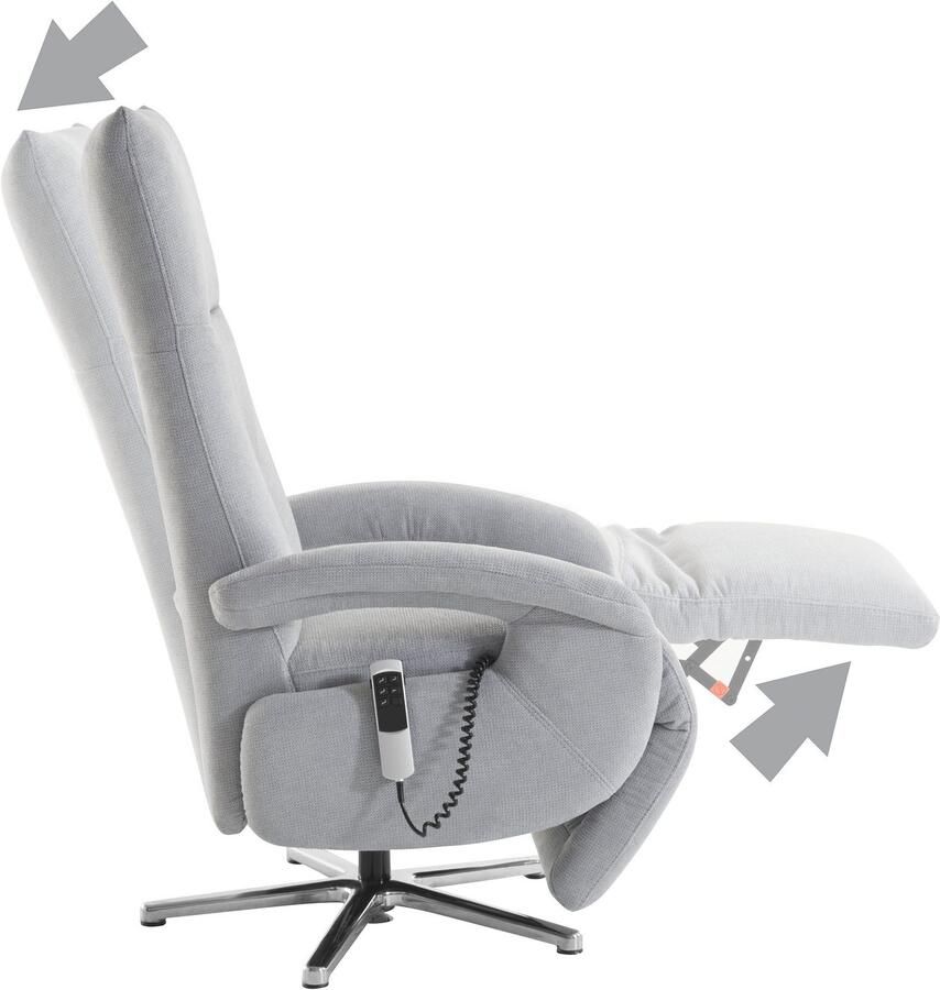 Sit&more Relaxfauteuil Tycoon met verstelbare hoofdsteun en 360° draaifunctie keuze tussen handmatige of elektrische functie ook met accu (draadloos) - Foto 3