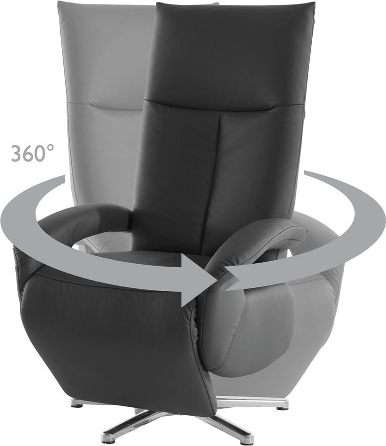Sit&more Relaxfauteuil Tycoon met verstelbare hoofdsteun en 360° draaifunctie keuze tussen handmatige of elektrische functie ook met accu (draadloos) - Foto 3