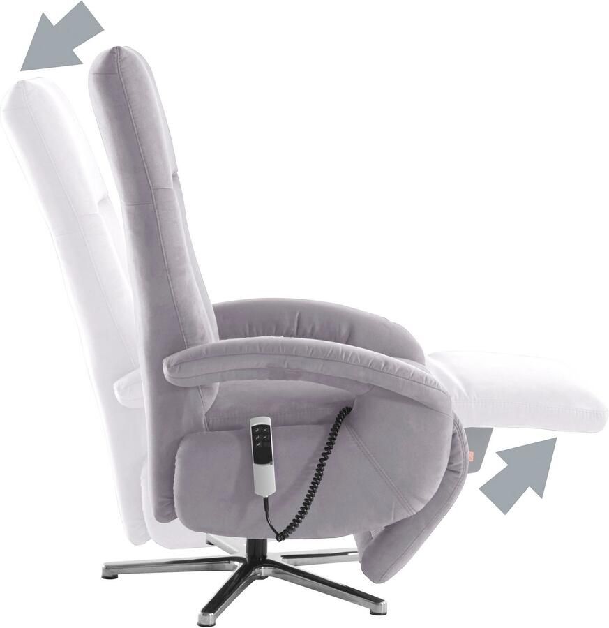 Sit&more Relaxfauteuil Tycoon met verstelbare hoofdsteun en 360° draaifunctie keuze tussen handmatige of elektrische functie ook met accu (draadloos) - Foto 2