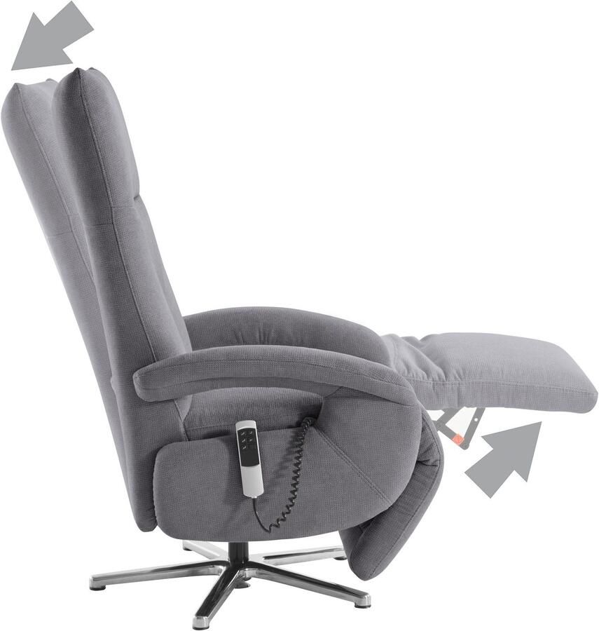 Sit&more Relaxfauteuil Tycoon met verstelbare hoofdsteun en 360° draaifunctie keuze tussen handmatige of elektrische functie ook met accu (draadloos) - Foto 2