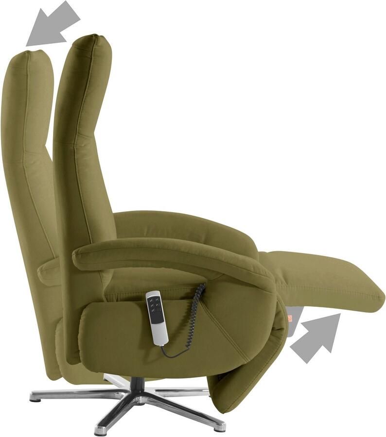 Sit&more Relaxfauteuil Tycoon met verstelbare hoofdsteun en 360° draaifunctie keuze tussen handmatige of elektrische functie ook met accu (draadloos) - Foto 2