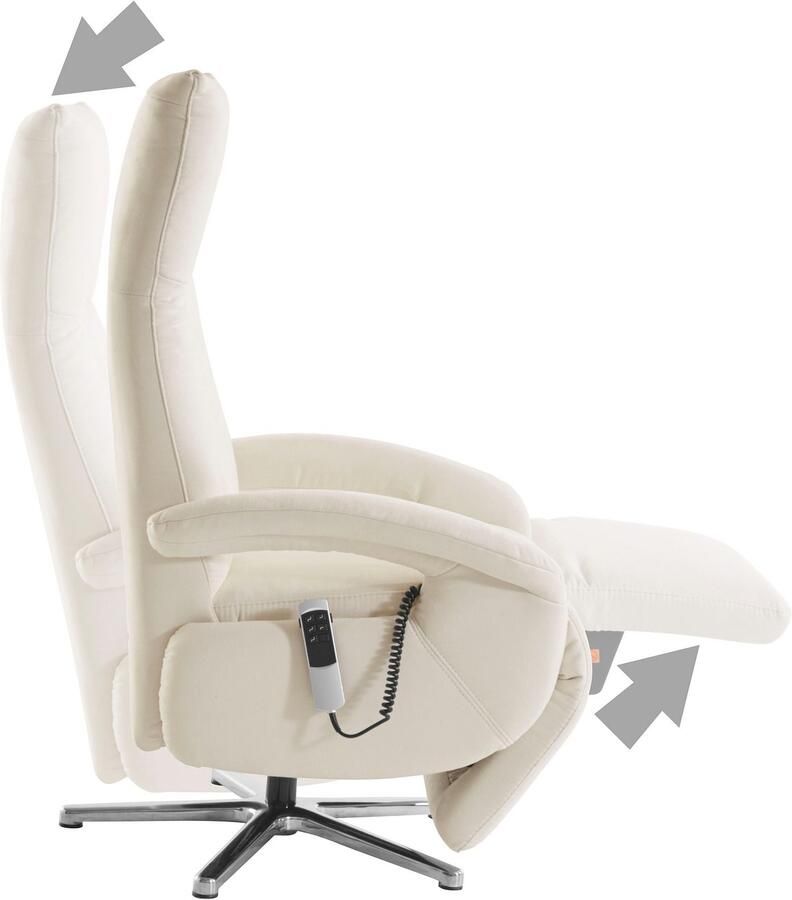 Sit&more Relaxfauteuil Tycoon met verstelbare hoofdsteun en 360° draaifunctie keuze tussen handmatige of elektrische functie ook met accu (draadloos) - Foto 3
