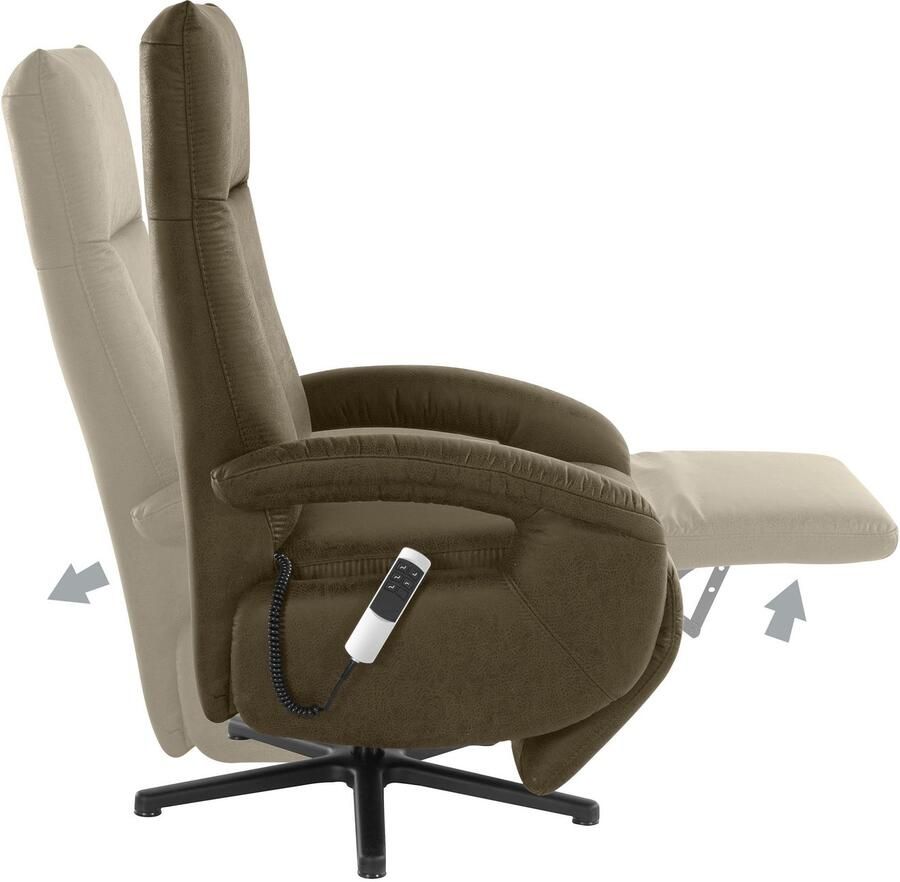 Sit&more Relaxfauteuil Tycoon naar keuze handmatig met twee motoren of met accu of met 2 motoren