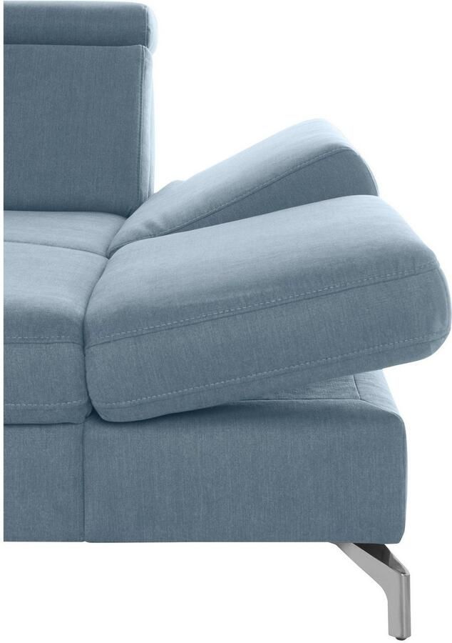 Sit&more Zithoek Brisbane U-vorm Poothoogte 12 cm inclusief verstelbare zitdiepte armleuningen en hoofdeind - Foto 4