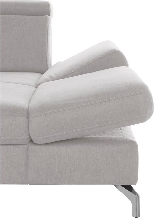 Sit&more Zithoek Brisbane U-vorm Poothoogte 12 cm inclusief verstelbare zitdiepte armleuningen en hoofdeind - Foto 4