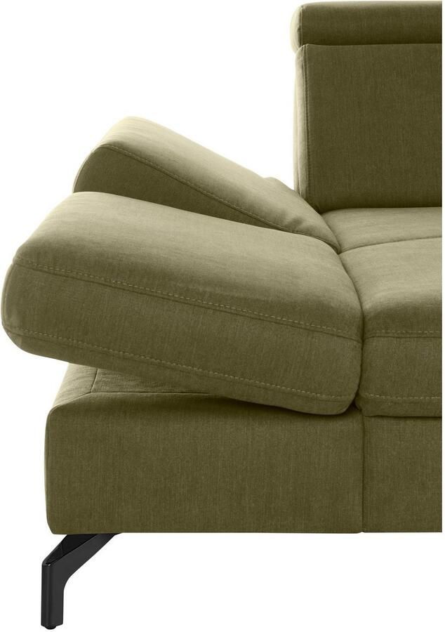 Sit&more Zithoek Brisbane U-vorm Poothoogte 12 cm inclusief verstelbare zitdiepte armleuningen en hoofdeind - Foto 4