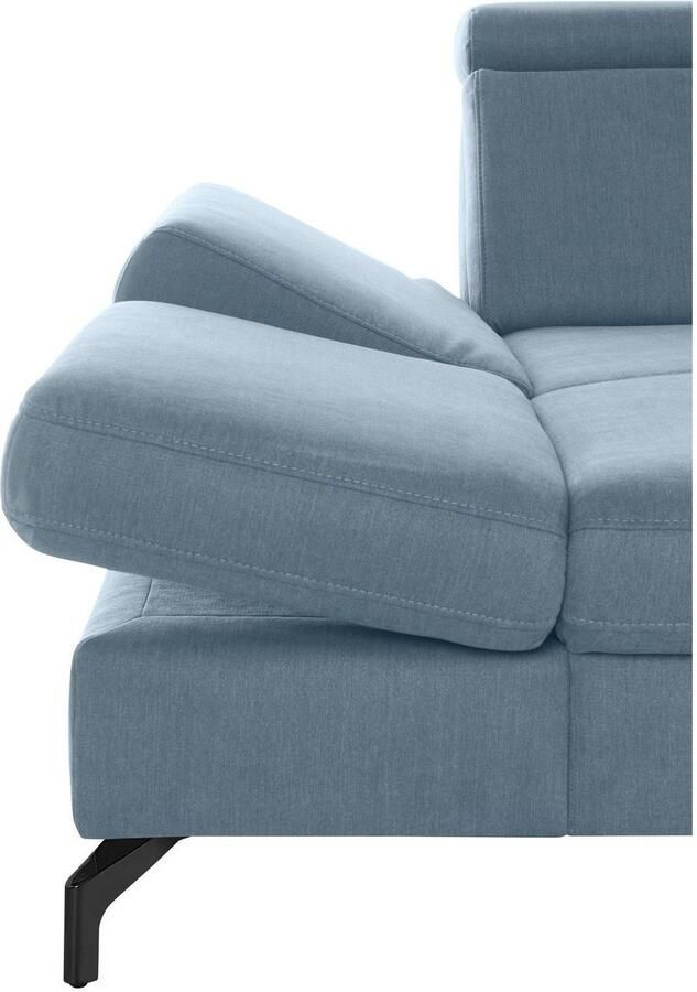 Sit&more Zithoek Brisbane U-vorm Poothoogte 12 cm inclusief verstelbare zitdiepte armleuningen en hoofdeind - Foto 4