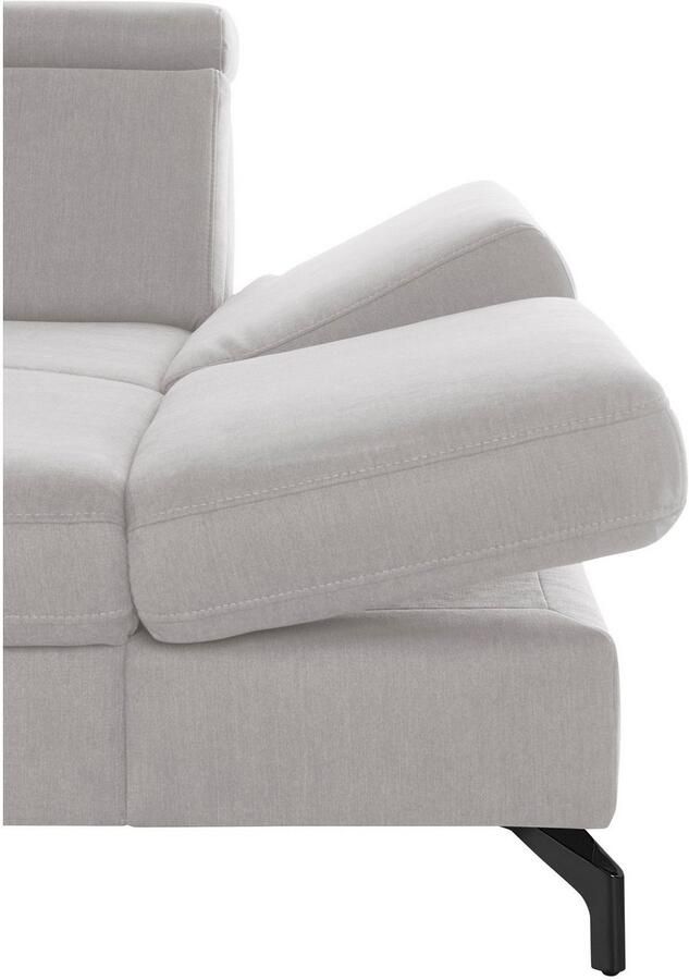 Sit&more Zithoek Brisbane U-vorm Poothoogte 12 cm inclusief verstelbare zitdiepte armleuningen en hoofdeind - Foto 4
