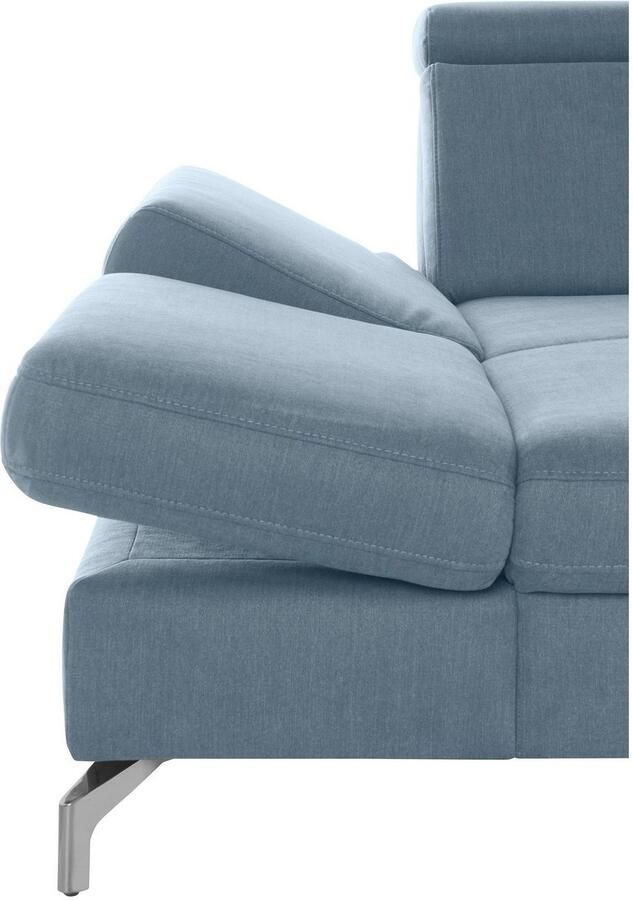 Sit&more Zithoek Brisbane U-vorm Poothoogte 12 cm inclusief verstelbare zitdiepte armleuningen en hoofdeind - Foto 4