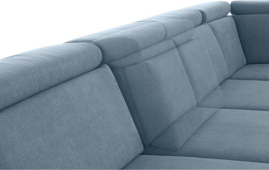 Sit&more Zithoek Brisbane U-vorm Poothoogte 12 cm inclusief verstelbare zitdiepte armleuningen en hoofdeind - Foto 5