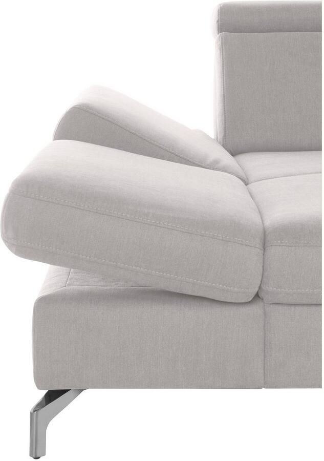 Sit&more Zithoek Brisbane U-vorm Poothoogte 12 cm inclusief verstelbare zitdiepte armleuningen en hoofdeind - Foto 4